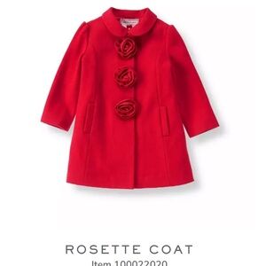 Janie and Jack Rosette coat